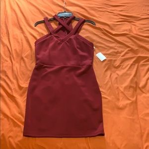 Charlotte Russe Cocktail Burgundy Dress